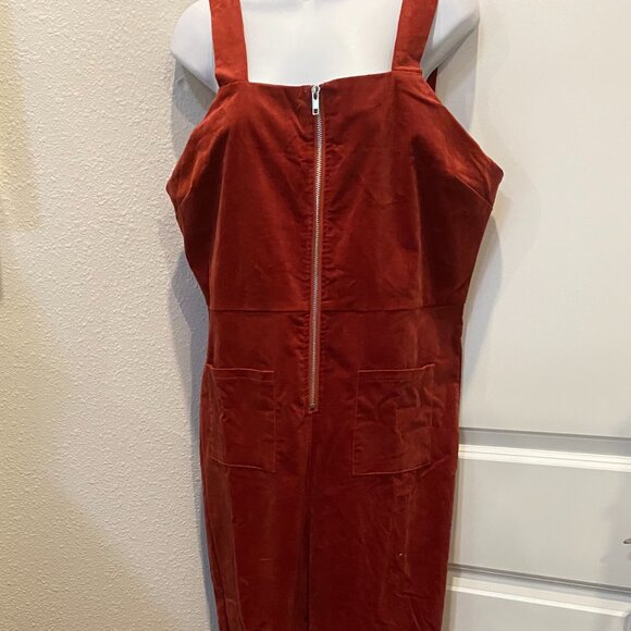 VICI ZACHARY DEE ELLE WINE COLORED JUMPSUIT NWOT XL - Picture 7 of 7